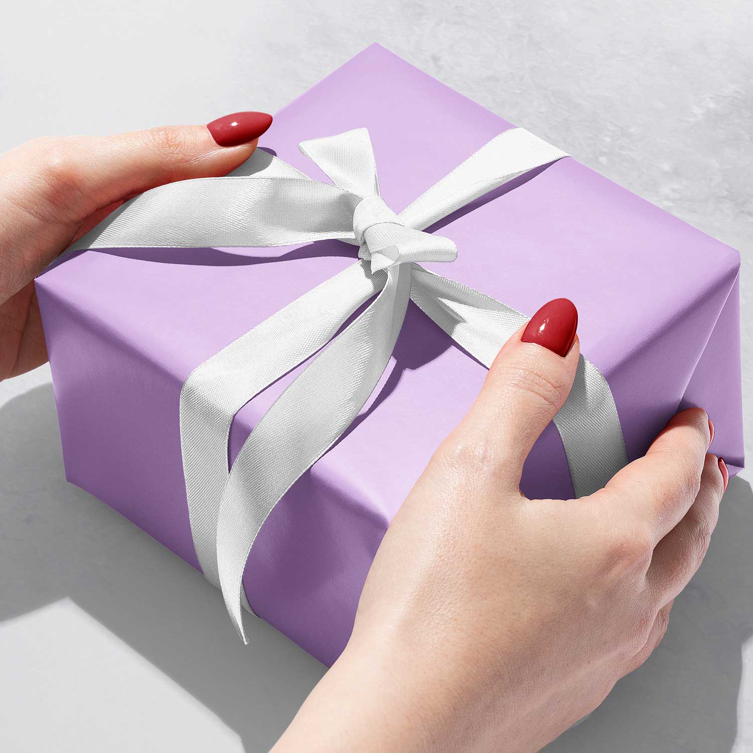 Matte Lavender Gift Wrap | Present Paper, 1/4 Ream 208 ft x 24 in